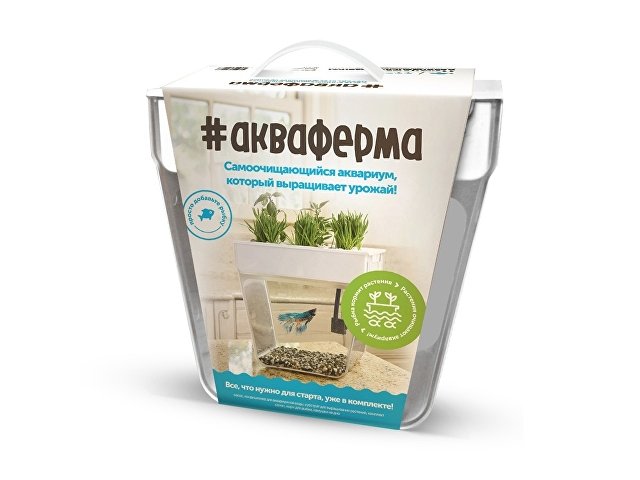 Набор для выращивания растений и ухода за рыбкой «Акваферма» thumbnail