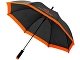 Зонт-трость Kris 23" полуавтомат, черный/оранжевый