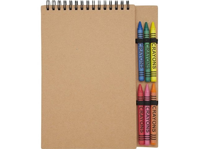 Блокнот А5 «Doodle» с восковыми мелками