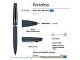 Ручка "Portofino" шариковая  автоматическая, синий металлический корпус, 1.0 мм, синяя