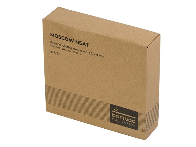 Бамбуковая метеостанция с часами «Moscow Heat» thumbnail