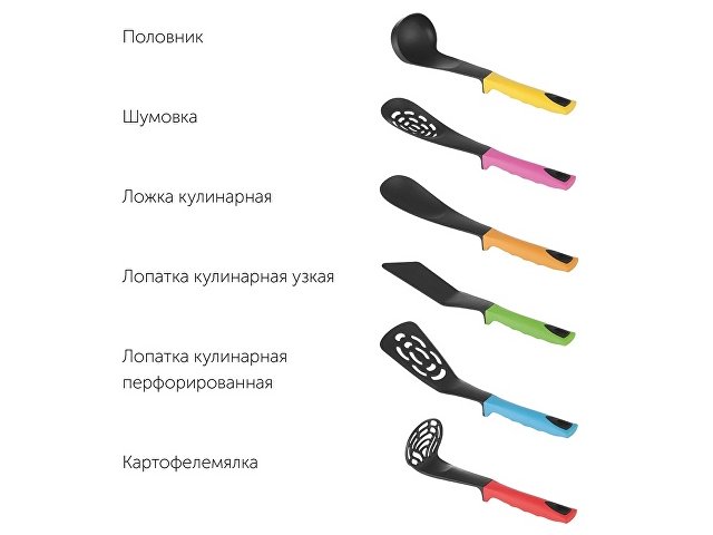 Набор кухонных инструментов «FLAVA», 7 предметов thumbnail