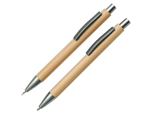 Подарочный набор «Tender bamboo» с шариковой ручкой и механическим карандашом из бамбука thumbnail