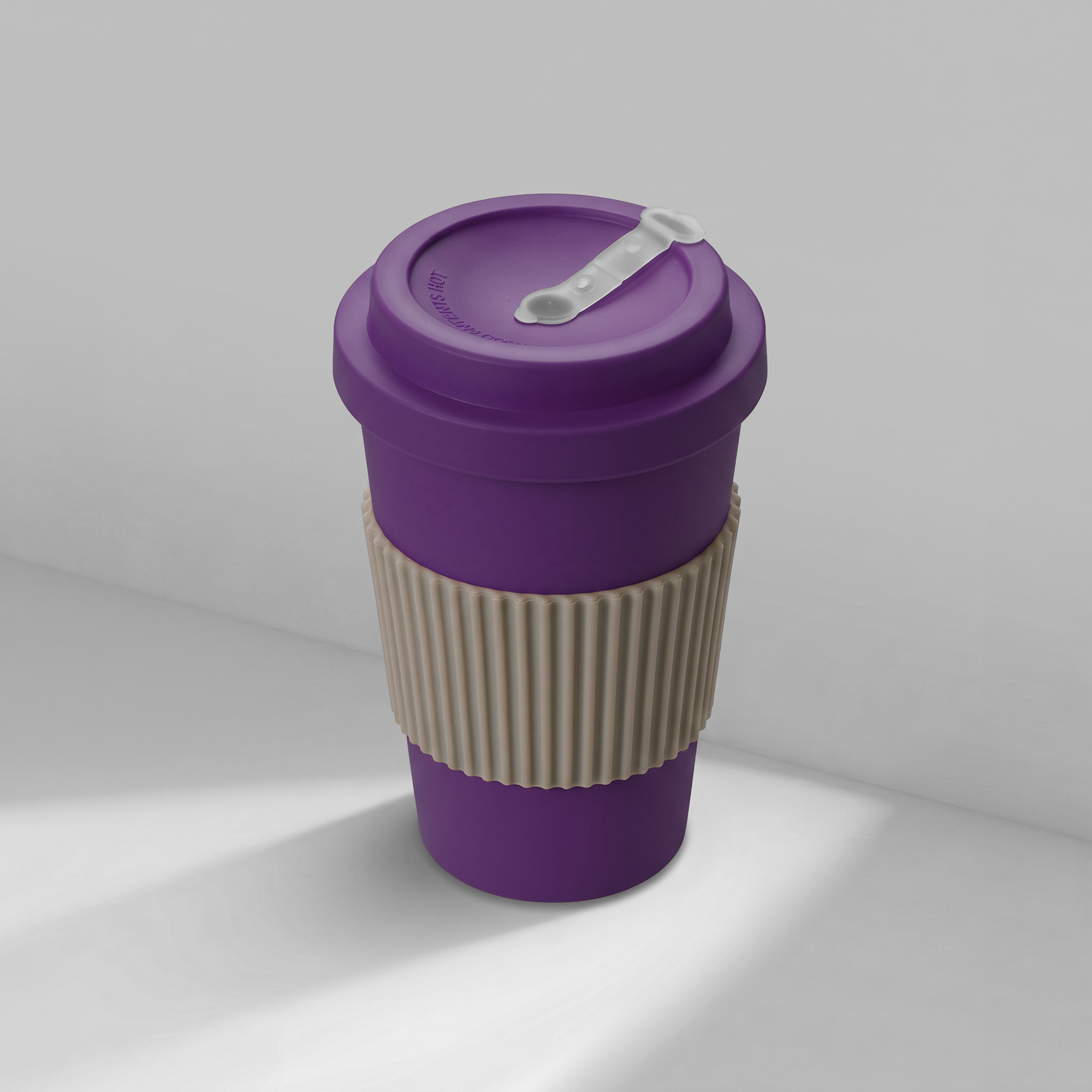 Термокружка Muffin из натуральных волокон, фиолетовый