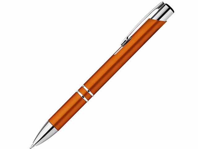 BETA PLASTIC.  Шариковая ручка с зажимом из металла, Оранжевый