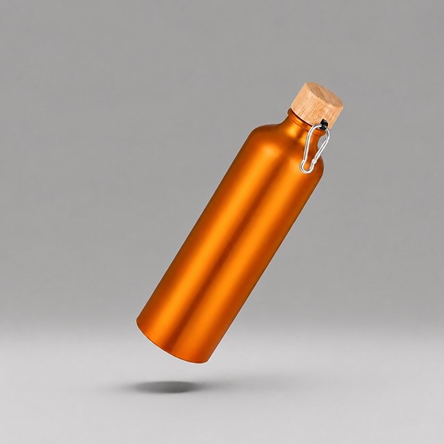 Бутылка «Hip M Bamboo» с карабином, 770 мл