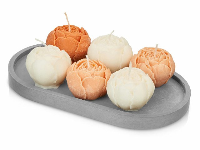 Набор свечей на подставке «Пионы» thumbnail