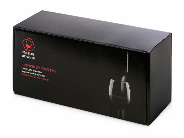 Набор для виски и коктейлей на подставке из дуба «Whiskey Party» thumbnail