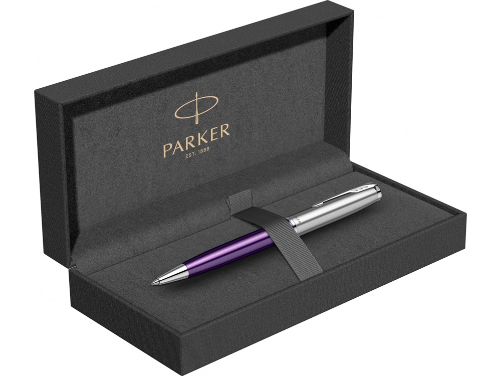 Ручка шариковая Parker «Sonnet Essentials Violet SB Steel CT»