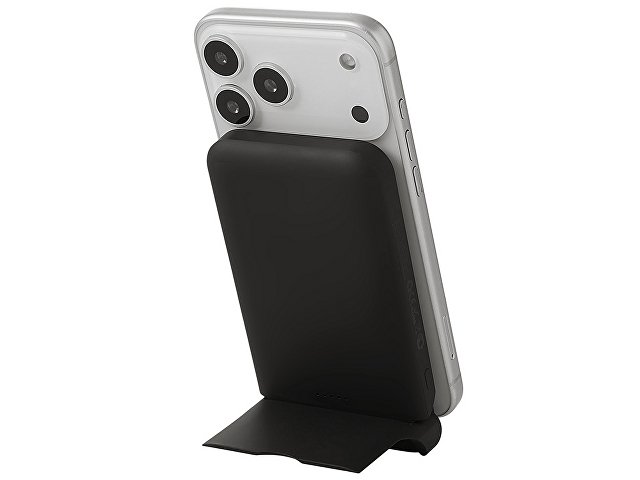 Беспроводной внешний аккумулятор с подсветкой лого и подставкой «Magflash», 10000 мАч, 15 Вт thumbnail