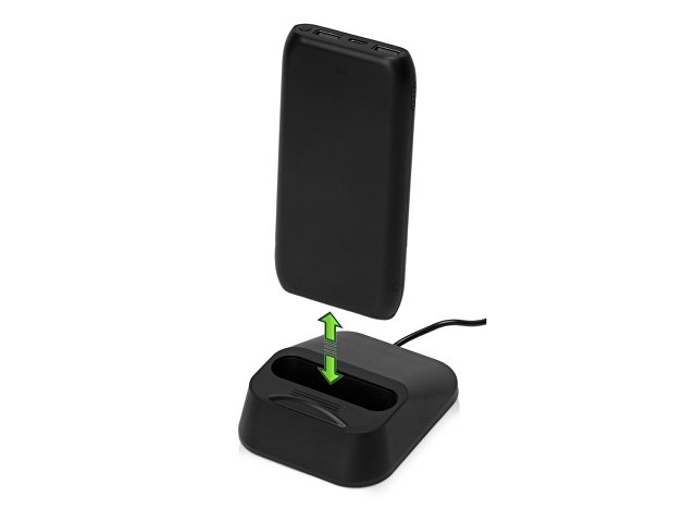 Беспроводное портативное зарядное устройство с зарядной станцией «UnIQ», 10000 mAh thumbnail