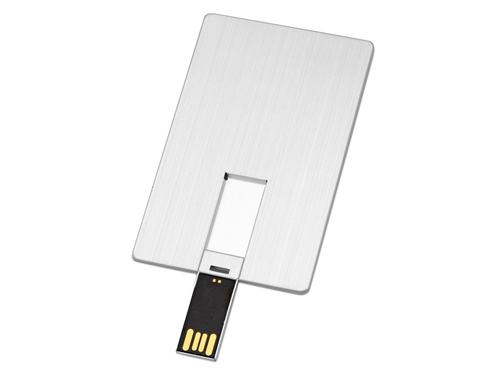 USB-флешка на 64 Гб Card Metal в виде металлической карты 2