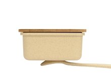Ланч-бокс «Lunch» из пшеничного волокна с бамбуковой крышкой (арт. 897308), фото 6