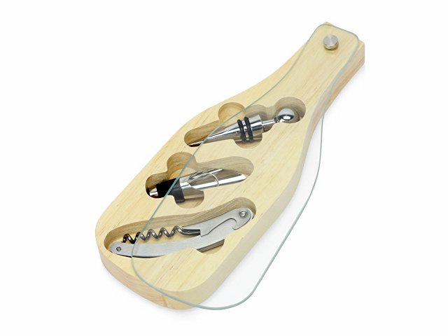 Набор аксессуаров для вина со стеклянной крышкой «Pinotage» thumbnail