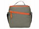 Изотермическая сумка-холодильник "Neo Classic" c контрастной молнией, серый/оранжевый