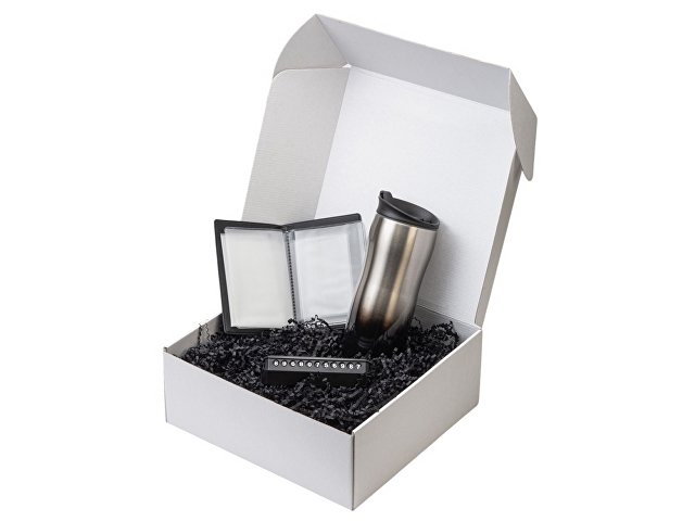 Подарочный набор  «Vice» с термокружкой, парковочной визиткой и обложкой для документов thumbnail