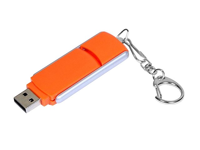 USB 2.0- флешка промо на 32 Гб с прямоугольной формы с выдвижным механизмом — фото 2