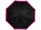 Зонт-трость Kris 23" полуавтомат, черный/фуксия