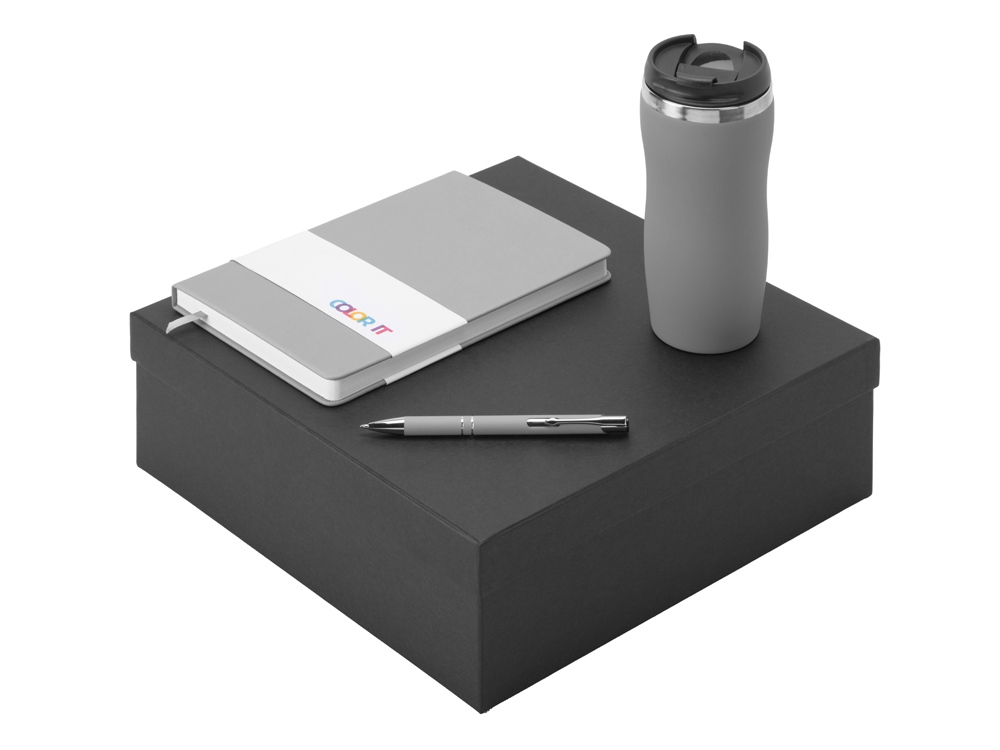 Подарочный набор "Color it" с блокнотом, металлической ручкой и термокружкой