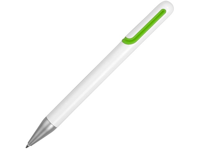 Ручка шариковая "Nassau", белый/зеленое яблоко