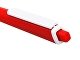 Ручка пластиковая трехгранная шариковая «Lateen», красный/белый