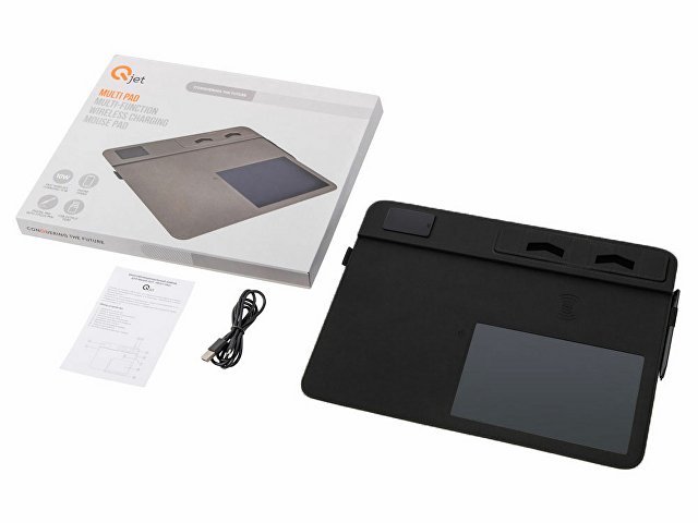 Многофункциональный коврик для мыши «Multi Pad» с беспроводной зарядкой и LCD экраном, 10 Вт