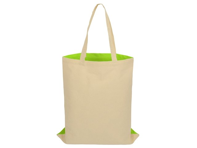 Сумка для шопинга «Twin» двухцветная из хлопка, 180 г/м2 thumbnail