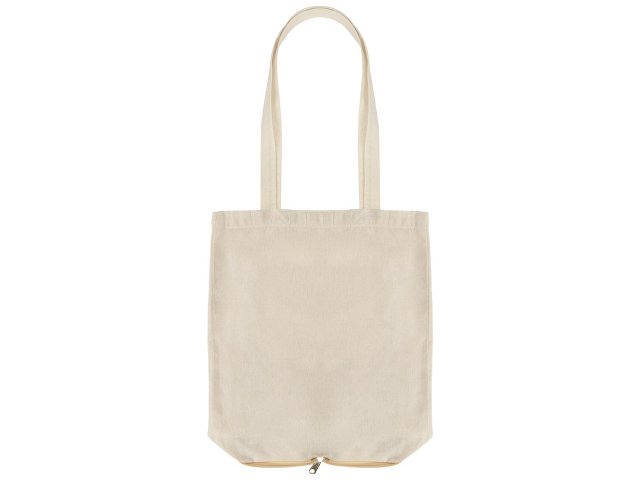 Складная сумка Jute из хлопка и джута с карманом thumbnail