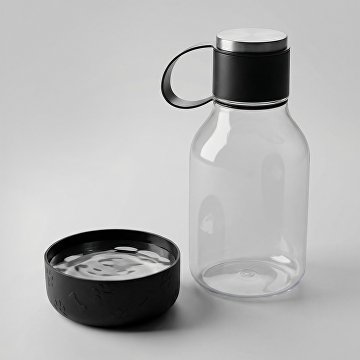 Бутылка для воды 2-в-1 «Dog Bowl Bottle» со съемной миской для питомцев, 1500 мл