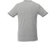 Мужская футболка Elbert с коротким рукавом, серый меланж/темно-синий/белый