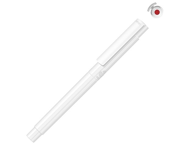 Капиллярная ручка в корпусе из переработанного материала rPET "RECYCLED PET PEN PRO FL», белый с красными чернилами