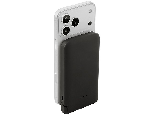 Беспроводной внешний аккумулятор с подсветкой лого и подставкой «Magflash», 10000 мАч, 15 Вт thumbnail