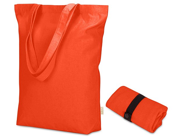 Сумка Fixy из переработанного хлопка 220 г/м2 с фиксирующей лентой