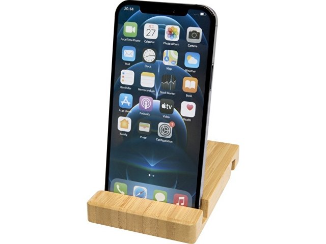 Подставка для телефона и планшета бамбуковая «Bubup» thumbnail