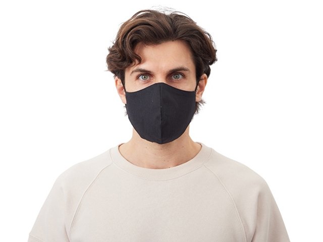 Маска для лица многоразовая из хлопка, анатомической формы thumbnail