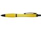 Nash шариковая ручка из переработанного пластика с черной отделкой (черные чернила) - Желтый