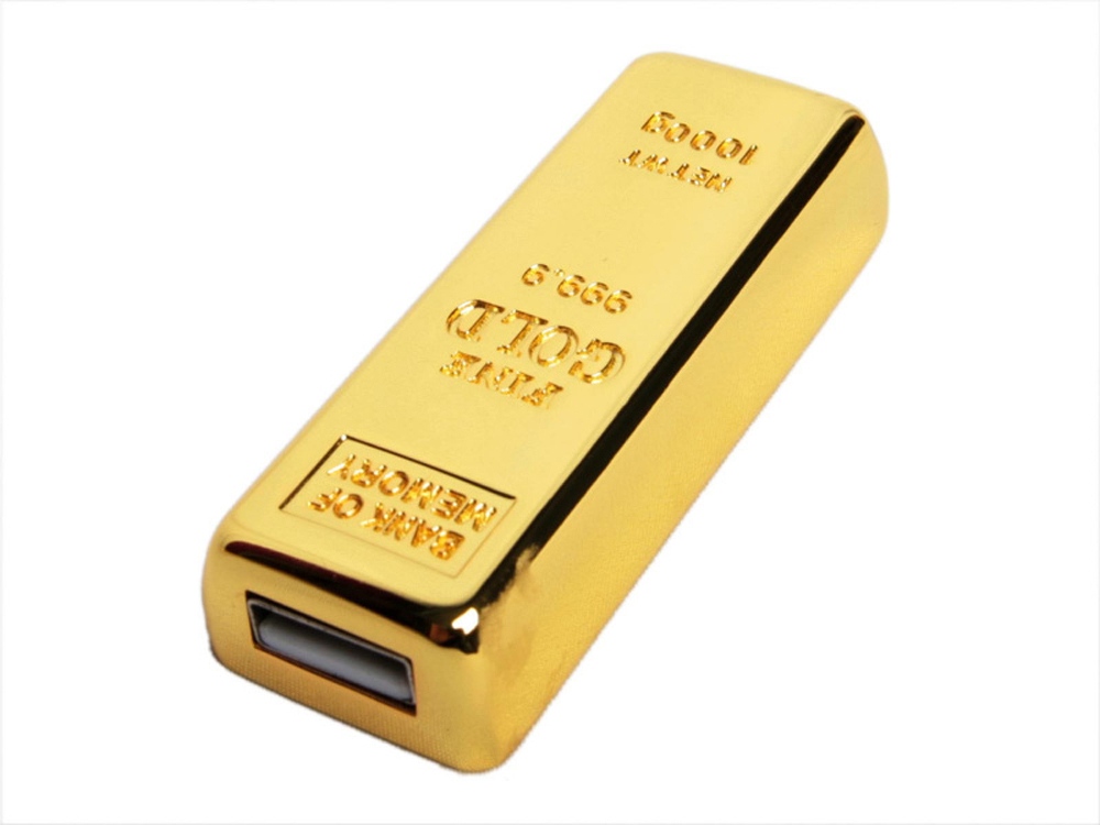 USB 2.0- флешка на 4 Гб в виде слитка золота 2