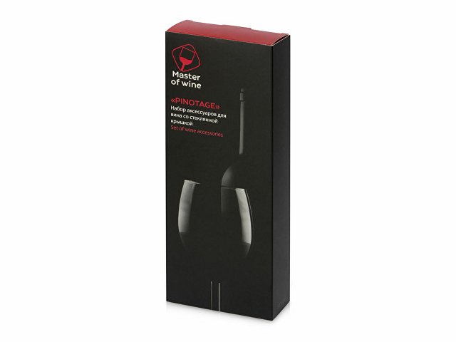 Набор аксессуаров для вина со стеклянной крышкой «Pinotage» thumbnail