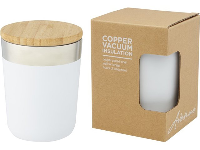 Кружка с вакуумной изоляцией и бамбуковой крышкой «Lagan» thumbnail