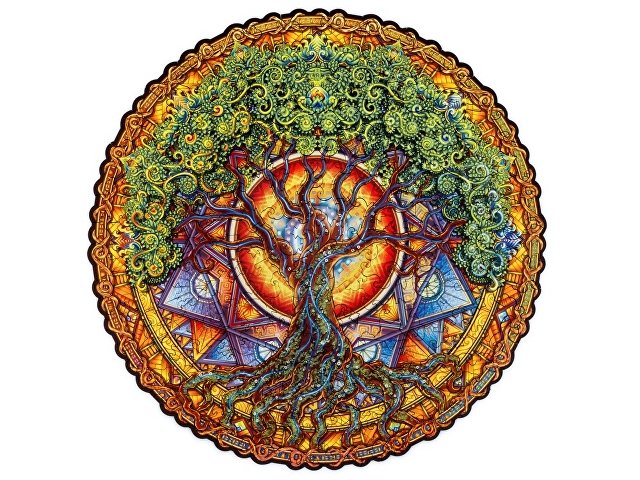 Деревянный пазл мандала «Дерево жизни» thumbnail