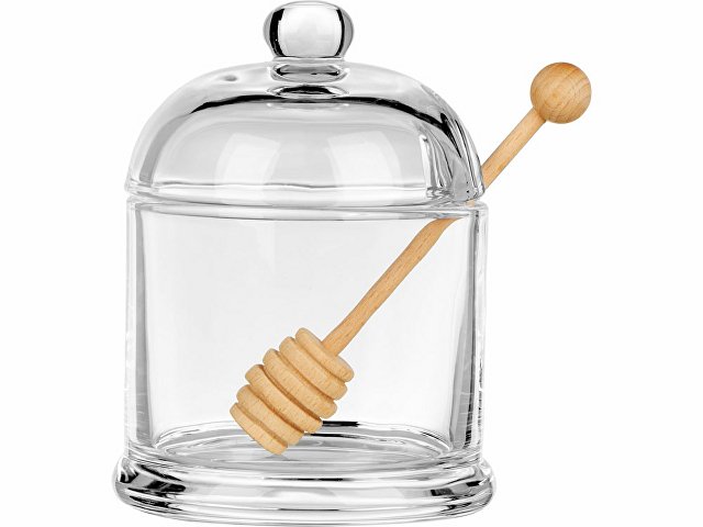 Стеклянная емкость для меда с ложкой «Vira» thumbnail