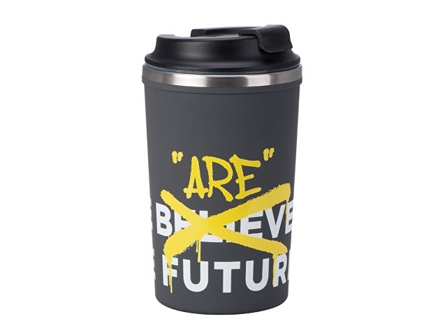 Герметичная термокружка на присоске «Kick», 350 мл, с круговой УФ-печатью thumbnail