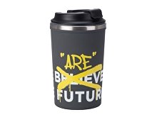 Герметичная термокружка на присоске «Kick», 350 мл, с круговой УФ-печатью