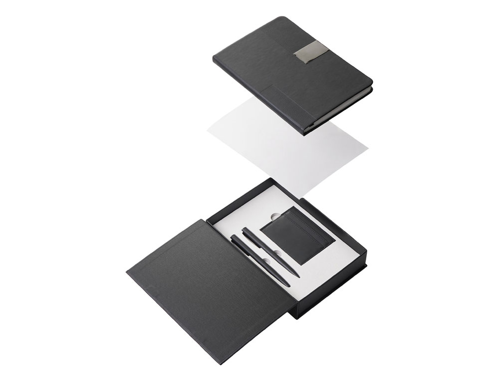 Подарочный набор «Goethe» с блокнотом А5, 2-мя ручками и картхолдером фото 3 Подарочный набор «Goethe» с блокнотом А5, 2-мя ручками и картхолдером фото 3