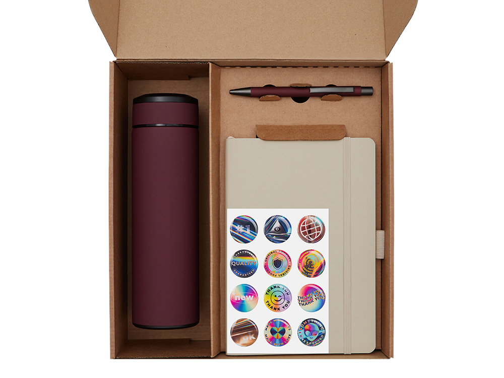 Набор «Warmpage» с термосом, блокнотом, ручкой и чаем фото 2 Набор «Warmpage» с термосом, блокнотом, ручкой и чаем фото 2