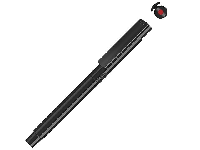 Капиллярная ручка в корпусе из переработанного материала rPET "RECYCLED PET PEN PRO FL», черный с красными чернилами