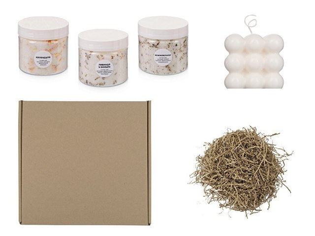 Подарочный набор с солью для ванны и свечой thumbnail