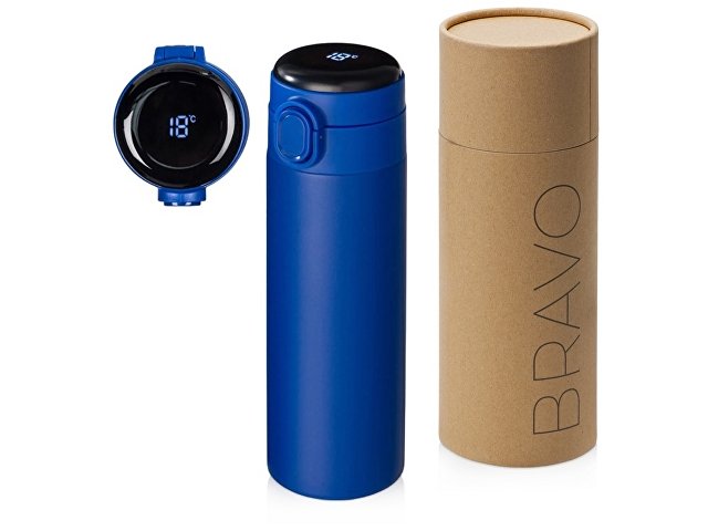 Вакуумная термокружка с индикатором и медной изоляцией «Bravo», тубус, 400 мл thumbnail