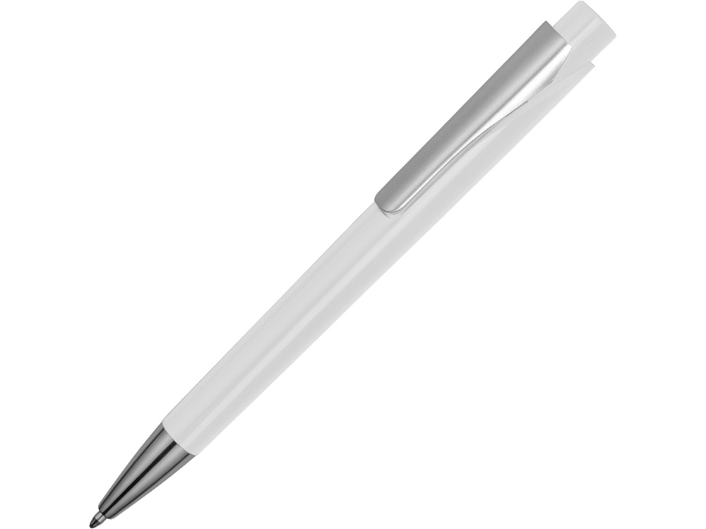Ручка шариковая Pavo синие чернила, белый