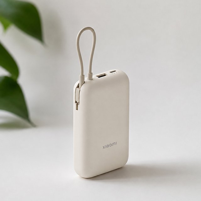 Внешний аккумулятор со встроенным кабелем Xiaomi Power Bank (Integrated Cable), 10000 мАч